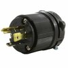 Ac Works NEMA L5-20P 20A 125V 3-Prong Locking Male Plug With UL, C-UL Approval in Black ASL520P-BK